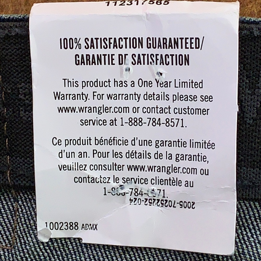 Wrangler Mens 60x30 Blue Authentics Comfort Flex Straight Leg Jeans NWT - Picture 12 of 13